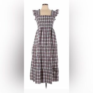 Hill House Ellie Nap Dress in Multi Tartan Plaid Size S